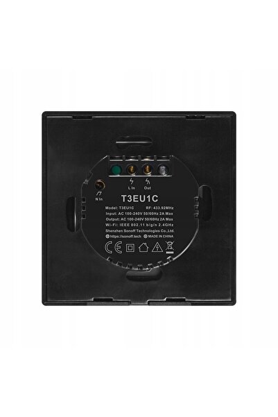 Sonoff Întrerupător tactil T3 EU 1C TX IM190314018 negru