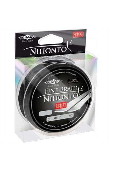 NO BRAND Fir MIKADO Nihonto Fine Braid 0,06 mm / 150 m Negru