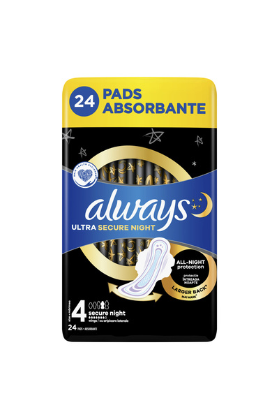 NO BRAND Absorbante ALWAYS Ultra Secure Night Mărimea 4 (24 bucăți)