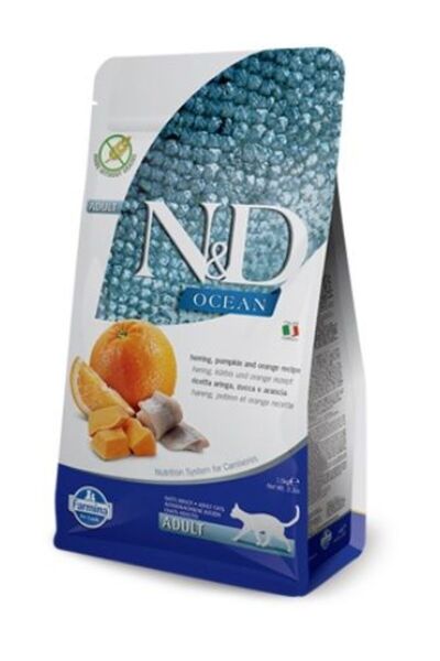 NO BRAND Hrană pentru pisici Farmina Ocean Hering cu Dovleac și Portocală Adu...