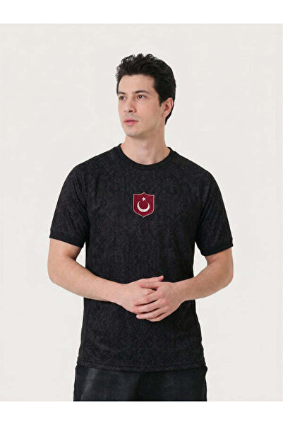 Sekiz Numara Erkek Siyah Gece Türkiye Milli Forma T-Shirt