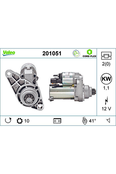 VALEO Electromotor (12v 1,1kw Remanufacturate Profesional) Audi A1 A3 Seat Al...