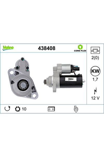 VALEO Electromotor (12v 1,7kw Nouă cu Garanție) Seat Cordoba Ibiza Iii Skoda ...