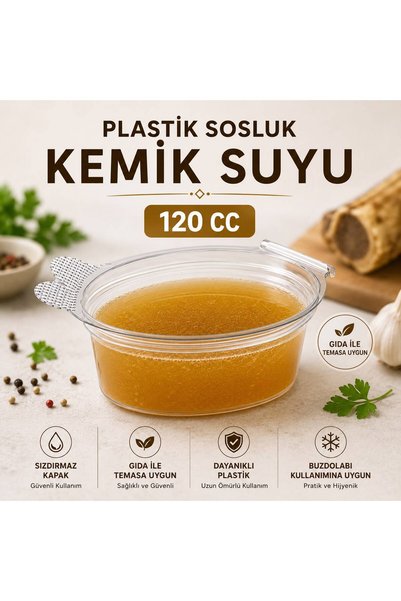 royalscent Plastic Sauce Container with Lid, Leak-Proof Pasta Container – Food Storage Container 120Cc