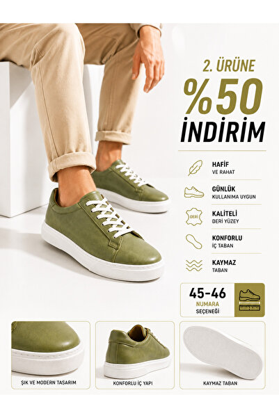 Ayakkabı Deryası Erkek Sneaker Ayakkabı Günlük Casual Spor Ayakkabı Kalın Tab...