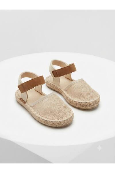 Görkem bebe ayakkabı ve tekstil Girls' Straw Knitted Espadrille Shoes (Narrow...