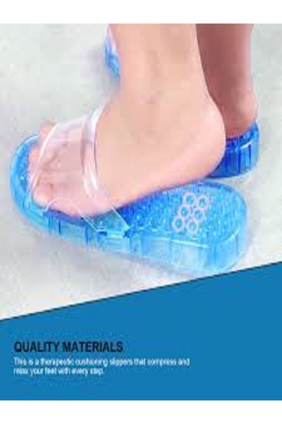 Generic Foot Massage and Acupuncture Therapy Slippers Hollow-Out Non-Slip Bat...