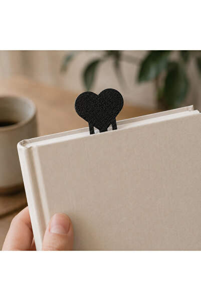sportivoshop Semn de carte in forma de inima, tip agrafa, 5.7 x 2.7 cm, reuti...
