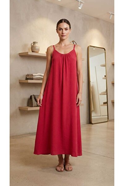 Olea Long Dress with Ip Straps