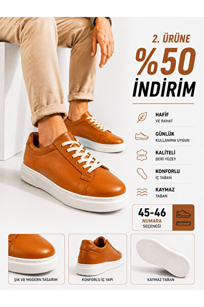 Ayakkabı Deryası Erkek Sneaker Ayakkabı Günlük Casual Spor Ayakkabı Kalın Tab...