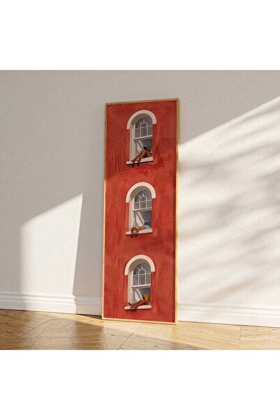 woodhomeworks Tek Parça Gerçek Ahşap Yatay Panorama dikey pencereler Çerçevel...