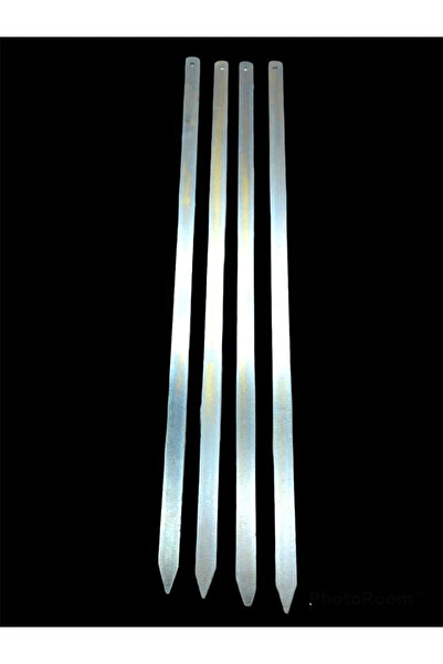 Livenda Wide Flat Metal Adana Kebab Skewer - 50 cm