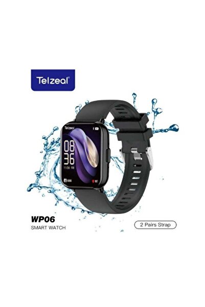 TELZEAL WP06 Smartwatch with Full-Touch Color Display, Waterproof Design, Mul...