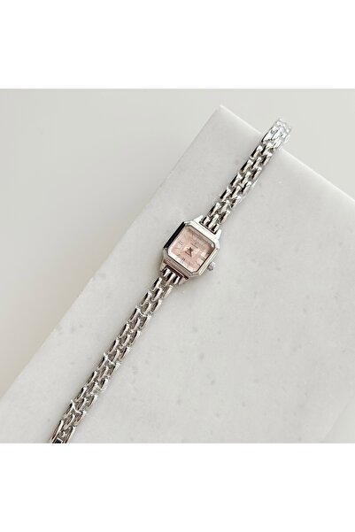 Vesce Atelier Celeste Silver Watch Pink