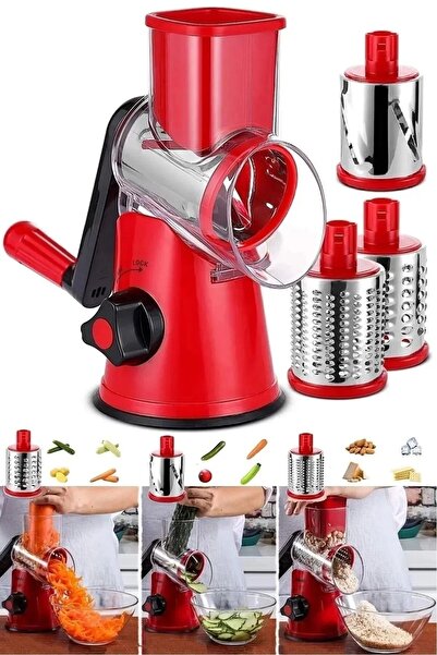Empressco Çelik Bıçaklı Çok Fonksiyonlu Sebze Rende ve Doğrayıcı Seti
