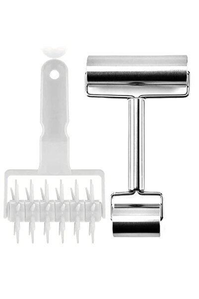 Smart Kitchen 2-piece set: punch and rolling pin for dough and baked goods