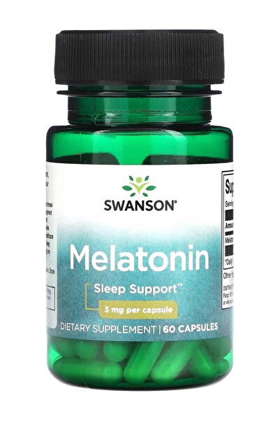 SWANSON Melatonin 3 mg, 60 Capsules