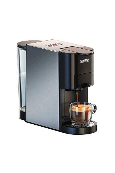 HIBREW Aparat Nespresso 4-în-1 de 1450W cu funcție de spumare a laptelui și p...