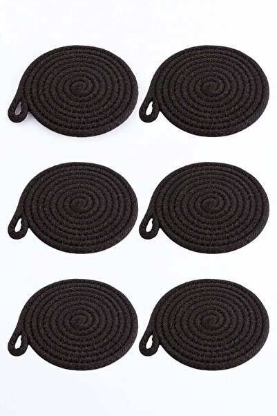 dekomall home & living Black Set of 6 Coasters
