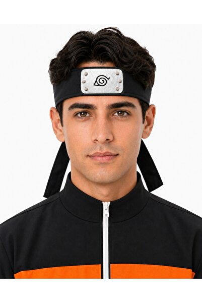 Kostüm Sarayı Naruto Konoha Ninja Forehead Band Adult - Black