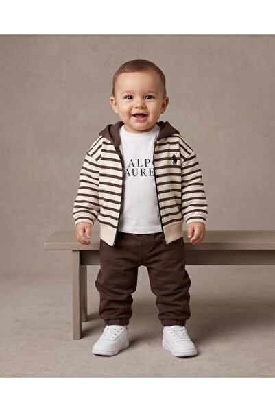 voyyo kids baby طقم بدلة رياضية للأطفال من 6-9-12-18-24 شهرًا، مكون من 3 قطع ...