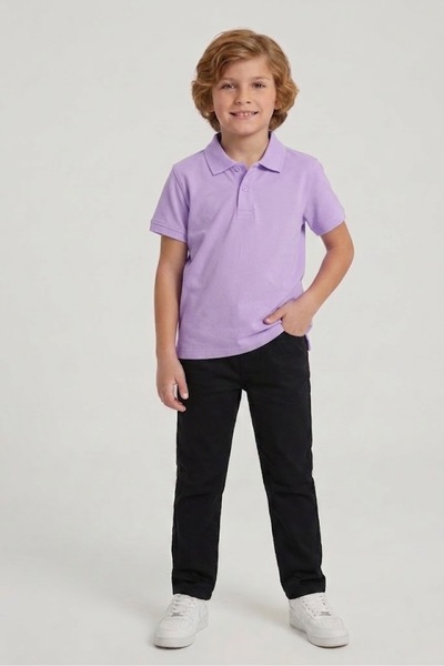 NACAR STORE Children's Unisex Cotton Polo Collar Short Sleeve School Uniform ...