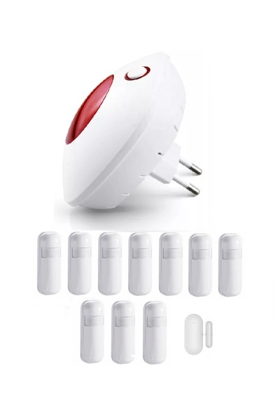 OnShop Sirena de interior wireless cu avertizare optica si sonora Wifi, Aplic...