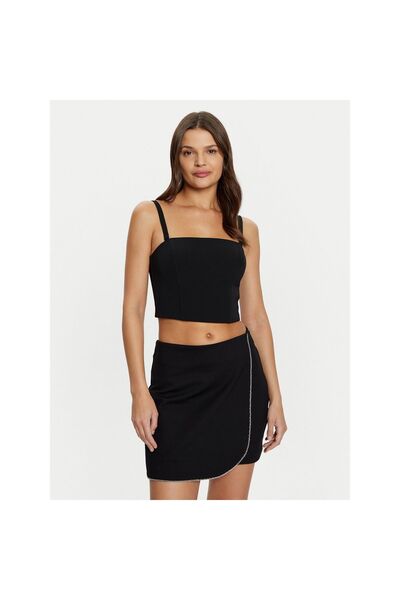 Guess Top de damă W5RH26WGLO2 Negru