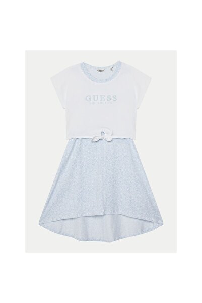Guess Rochie de zi cu zi pentru fete J5GK13K6YW4 Albă