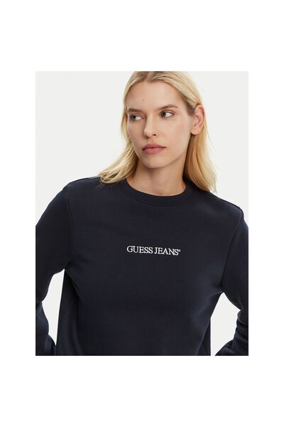 Guess Jeans Bluză de damă W4YQ10KC811 Bleumarin