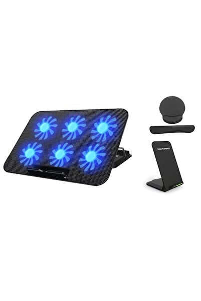 VERYLINE ™   Set de răcire pentru laptop de 17 inch cu 6 ventilatoare, înălți...