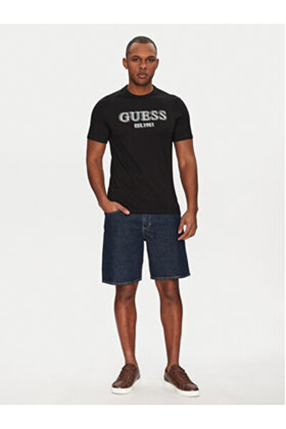 Guess Tricou bărbătesc negru M5GI07I3Z14