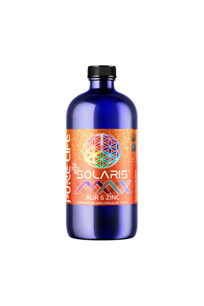 PureLife m+SOLARIS™ MAX 77ppm 480ml (Au & Zn) golden ratio