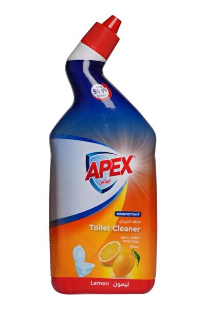 Apex Toilet Cleaner Lemon 750ml Disinfectant Deep Clean Toilet Bowl Cleaner R...