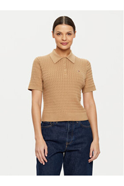 Tommy Hilfiger Pulover de damă WW0WW43957 bej
