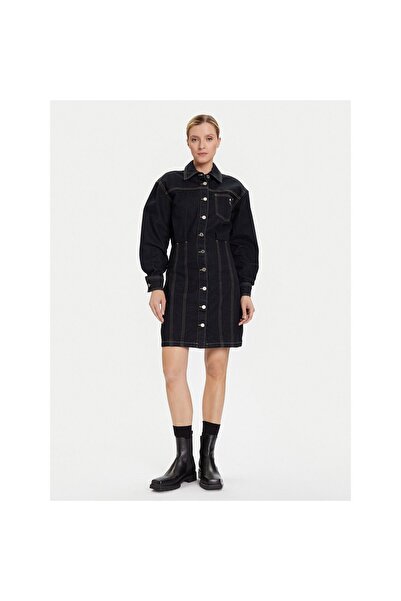 Karl Lagerfeld Rochie din denim pentru femei A4W13019 Bleumarin