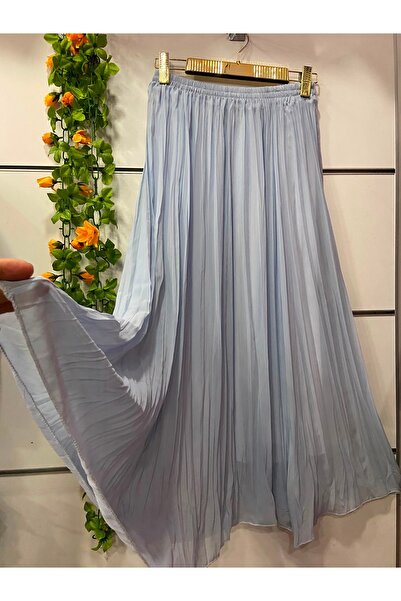 edu collection Chan Flared Chiffon Skirt with Lining