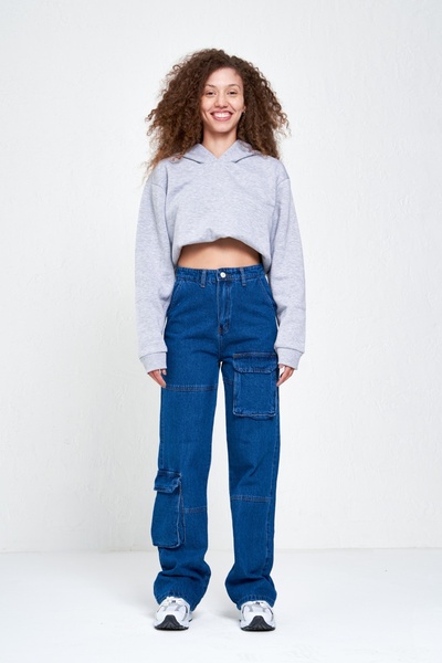 harmony factory Trousers - Blue - Wide leg