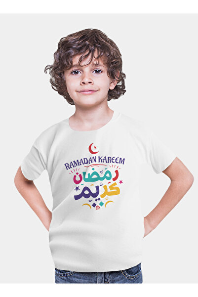 Generic عالم الموضة تيشرت قطن بطباعة عالية الجودة بتصميم رمضان