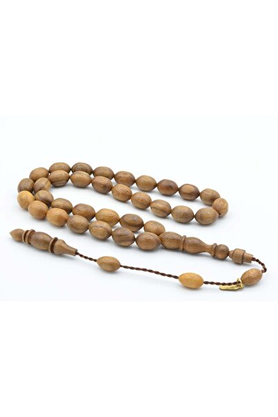 Murty99 Hakkı Usta Signed Beyzi Cut Walnut Wood Prayer Beads