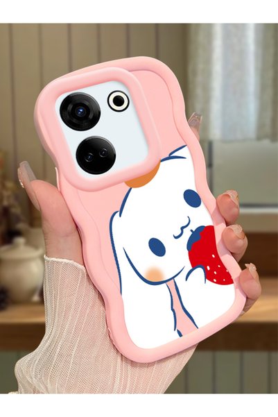 Hontinga Tecno Camon 20 Pro 4g Compatible Case Camera Protector Pink Silicone...