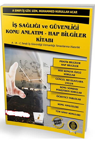 Genel Markalar Pelikan Yayınları İş Sağlığı ve Güvenliği İSG Konu Anlatım Hap...