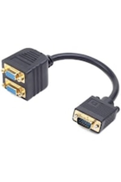 Gembird Cablu video Splitter VGA (T) la 2 x VGA (M), 20cm, negru, CC-VGAX2-20CM