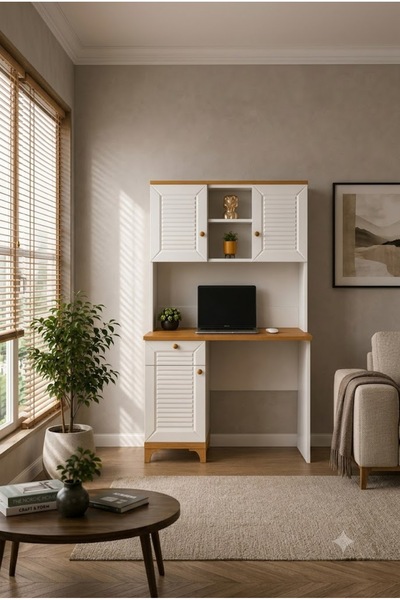 Lisso Home Lalin Çalışma Masası, Meşe/Aytaşı 100x60 cm, H:170 cm