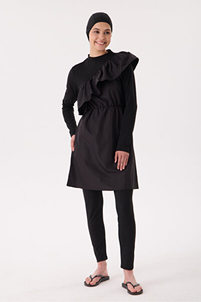 winmoda 3 LÜ SET YÜZÜCÜ TUNİK /YÜZÜCÜ PANTOLON / YÜZÜCÜ BONE - YÜZÜCÜ MAYO