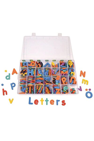 sallma Set educativ cu litere magnetice colorate pentru invatarea alfabetului...