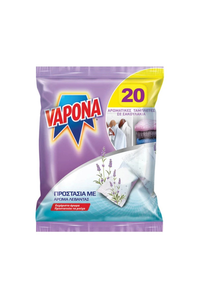Vapona ΣΚΟΡΟΚΤΟΝΕΣ ΤΑΜΠΛΕΤΕΣ (20τεμ.) - (ΛΕΒΑΝΤΑ)