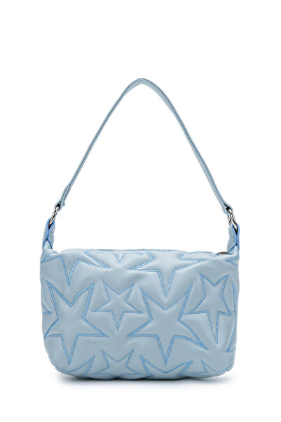 minebag Star Detailed Mini Baguette Women's Crossbody Bag Alpha Baby Blue