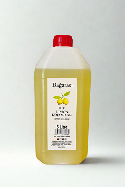 BAĞARASI 5 Litre Limon kolonyası 80 derece
