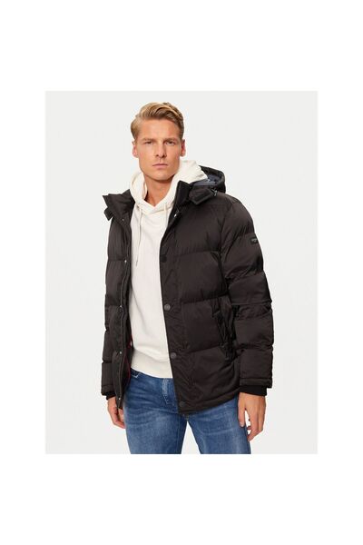 Guess Geacă de puf pentru bărbați M4BL21WGJ42 Negru